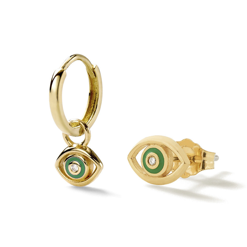 Devil's Eye Stud Earrings