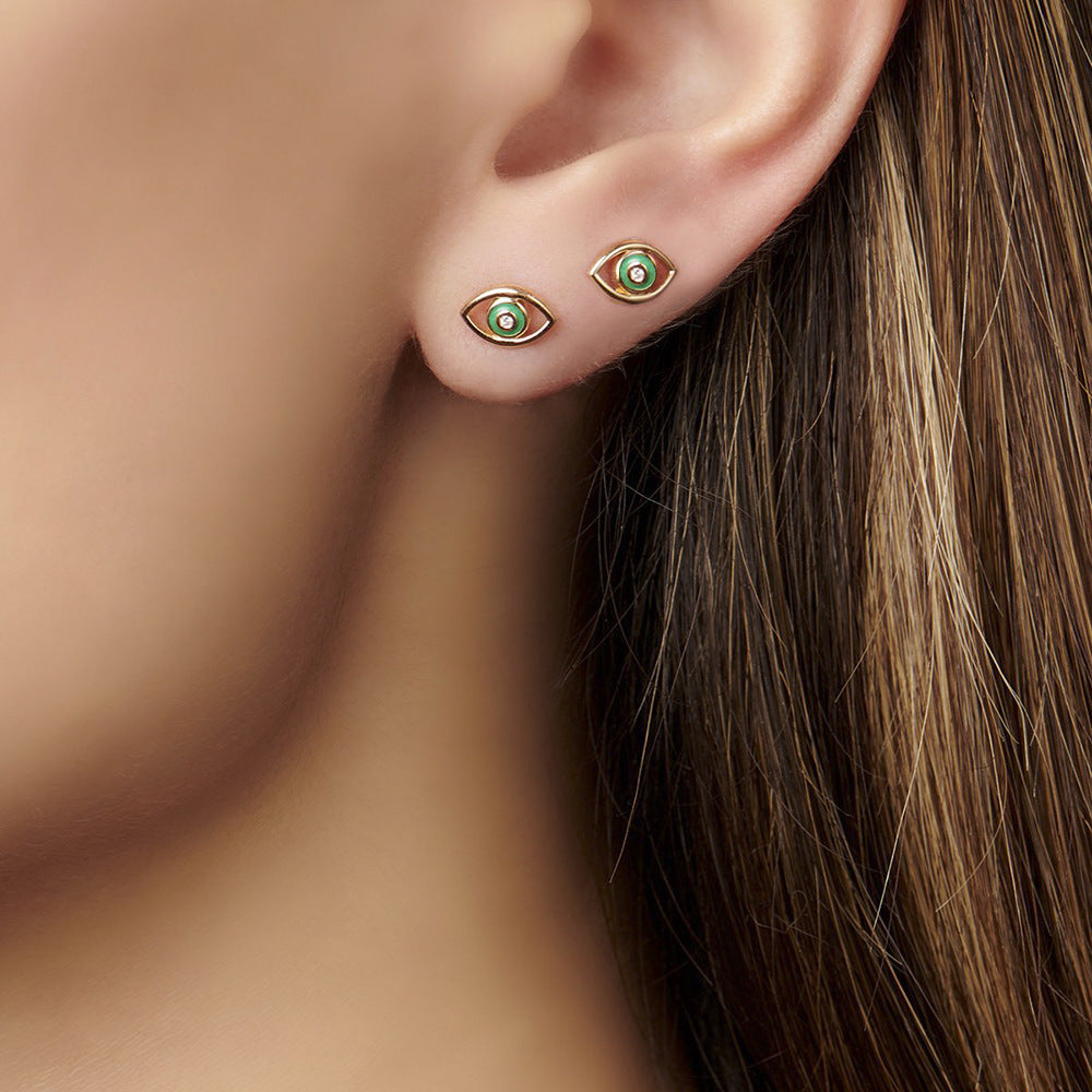Devil's Eye Stud Earrings