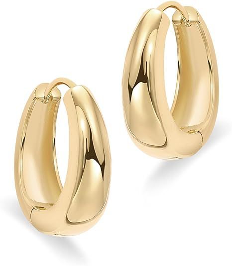 Oval Mini Hoop Earrings