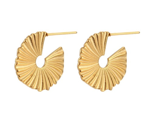 Belle Gold Tone Earrings