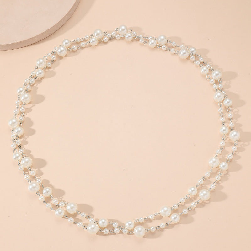 Pearls Necklace Ornament Niche All-matching