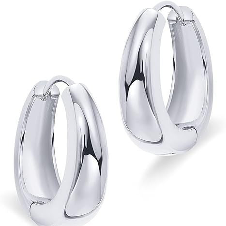 Oval Mini Hoop Earrings
