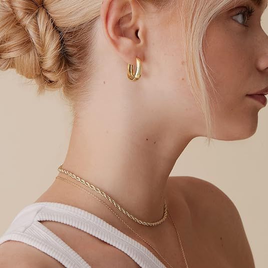 Oval Mini Hoop Earrings